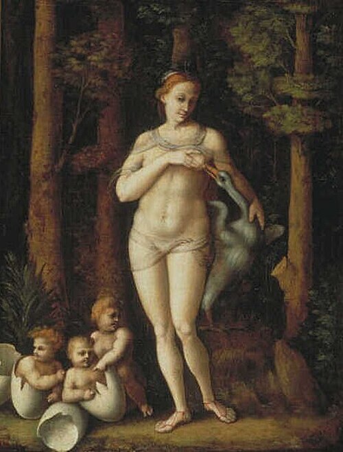 Leda and the Swan, 1519, Francesco Ubertini dit Le Bacc