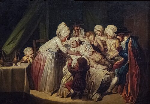L'enfant malade, 1800, Tadeusz Kuntze