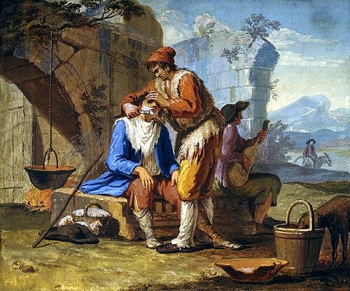 Le barbier errant., 1759, Tadeusz Kuntze