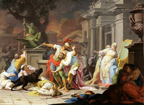 La Mort de Priam., 1756, Tadeusz Kuntze
