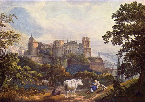 Heidelberg Castle, 1815, Carl Philipp Fohr