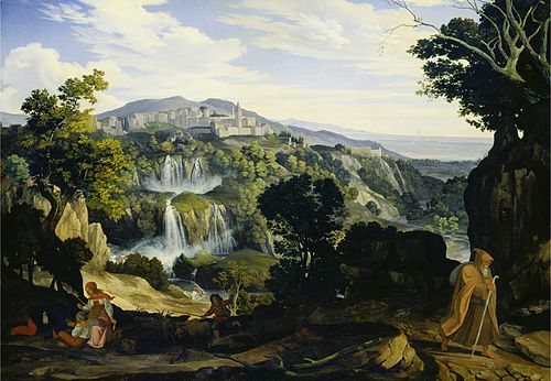 The Waterfalls of Tivoli, 1817, Karl Philipp Fohr