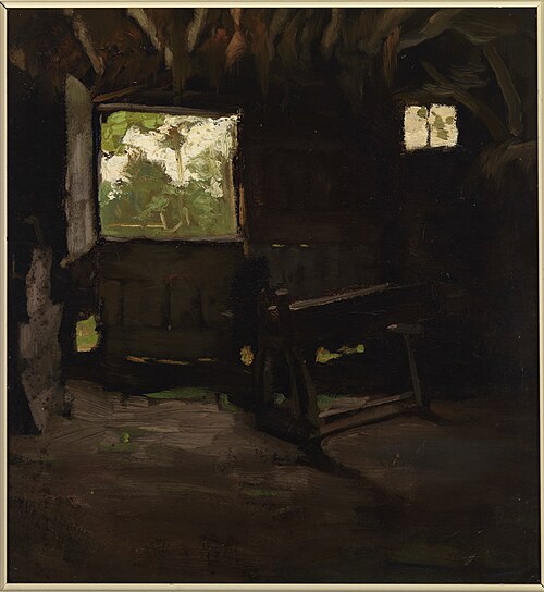 Interieur van een schuur, 1920, Herman Johannes van der Weele