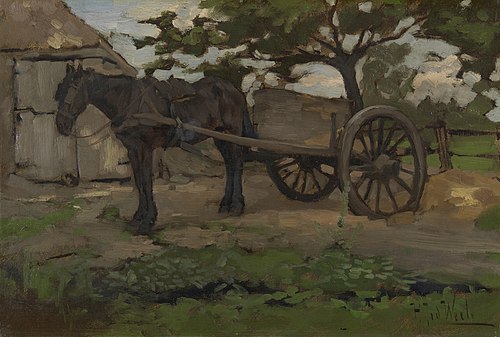 Peasant cart, 1880, Herman Johannes van der Weele