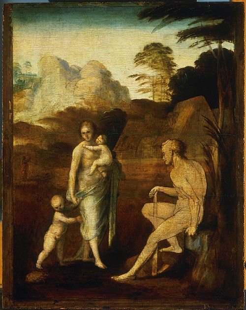 Adam and Eve with Cain and Abel, 1512, Fra Bartolomeo