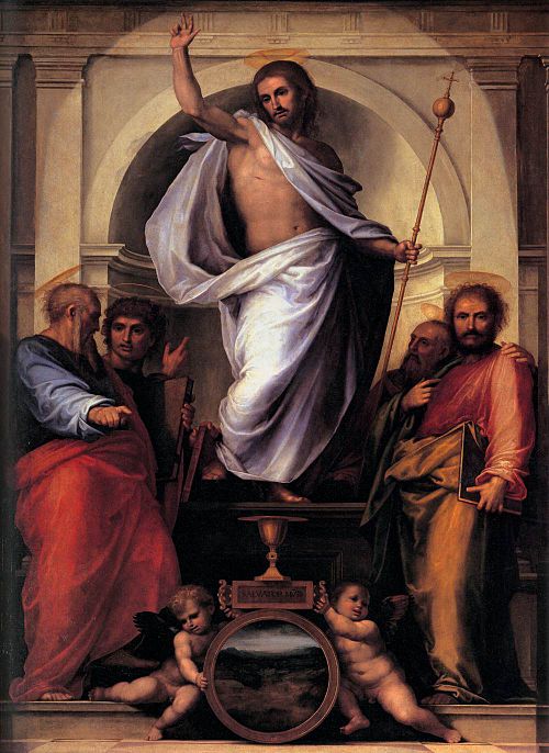 Christ with the Four Evangelists, 1514, Fra Bartolomeo