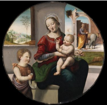 The Holy Family with Saint John the Baptist, , Fra Bartolomeo