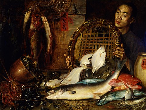 The Chinese Fishmonger, 1881, Theodore Wores