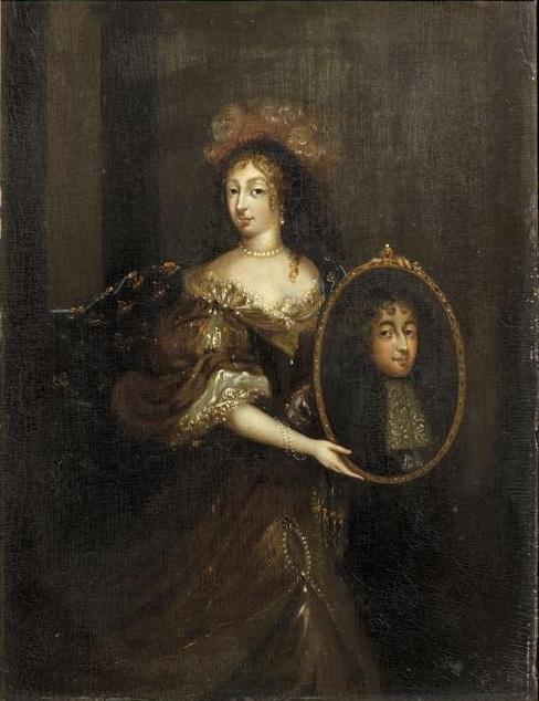 Portrait d'Henriette d'Angleterre, duchesse d'Orléans et de monsieur le duc d'Orléans, 1664, Theodorus Netscher