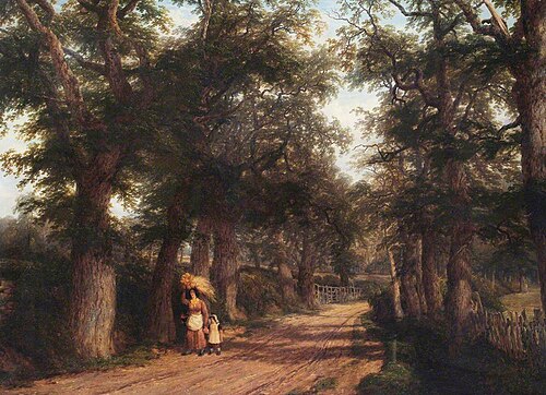 Avenue near Stoneleigh Park, 1850, Thomas Baker