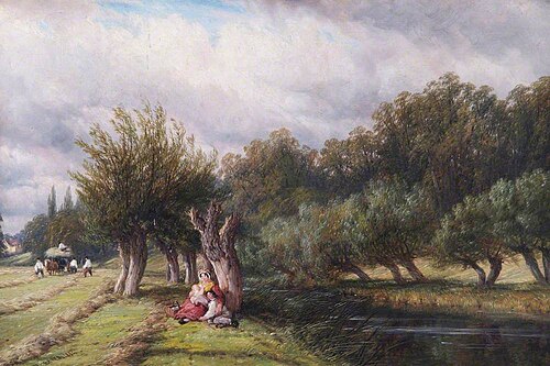 Haymaking near Offchurch, Warwickshire, 1864, Thomas Baker