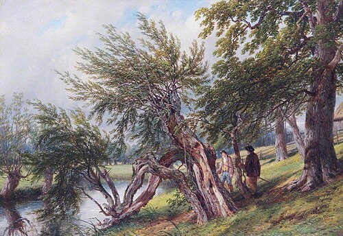 On the Leam, Warwickshire, 1864, Thomas Baker