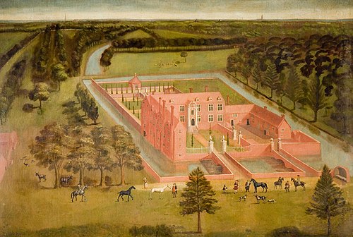 View of Perry Hall near Birmingham, 1725, Thomas Bardwell