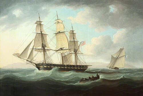 Frigate and Cutter, 1810, Thomas Buttersworth