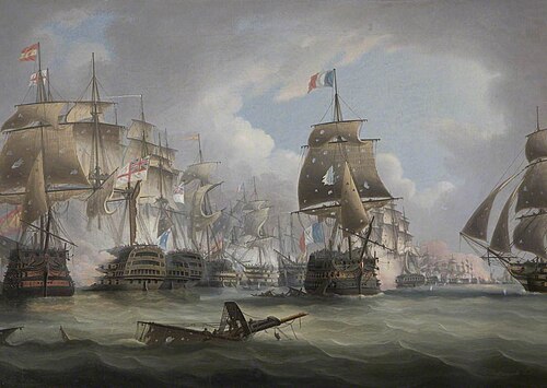 Battle of Trafalgar, 21 October 1805, , Thomas Buttersworth