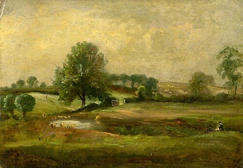 Landscape with Sheep, , Thomas Churchyard