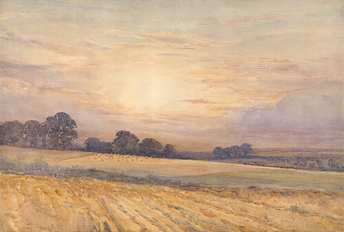 Landscape at Sunset, 1891, Thomas Collier