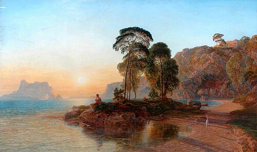 Water Scene, 1858, Thomas Danby