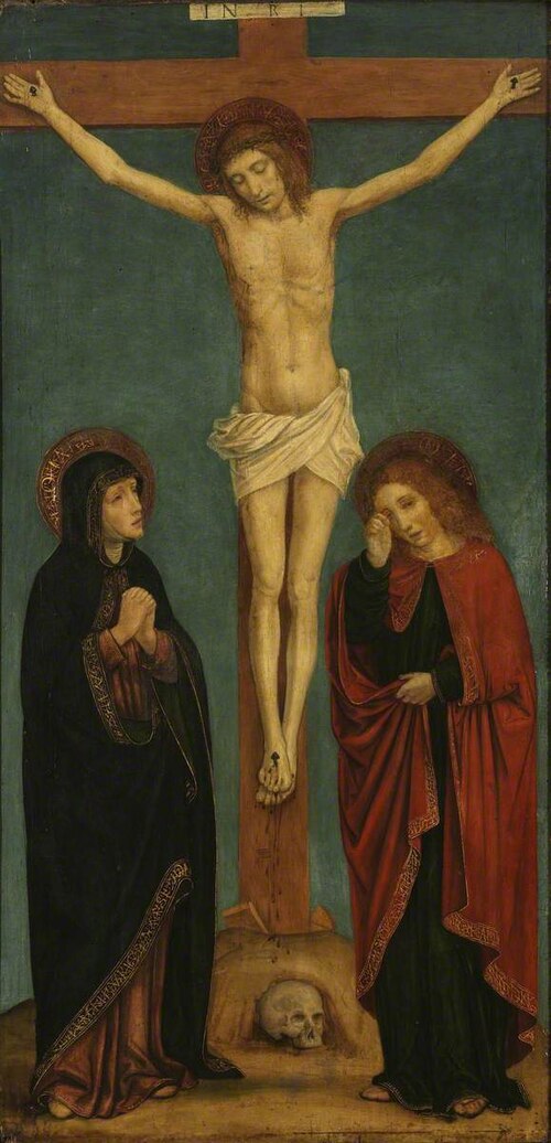 Crucified Christ with the Virgin and Saint John, 1487, Ambrogio Borgognone