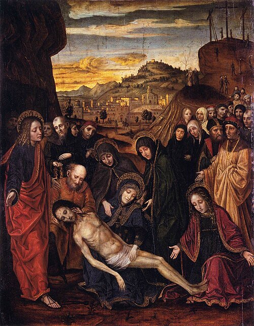 La lamentation sur le corps du Christ mort, 1485, Ambrogio Borgognone