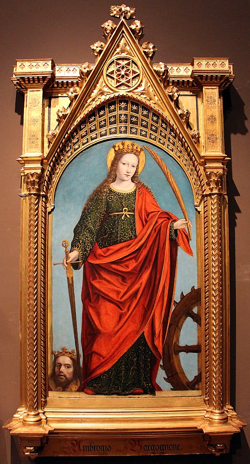 Saint Catherine of Alexandria, 1510, Ambrogio Borgognone