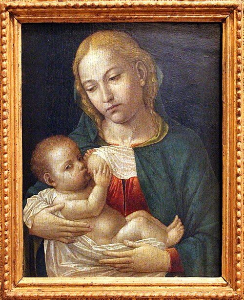 Madonna lactans, 1485, Ambrogio Borgognone
