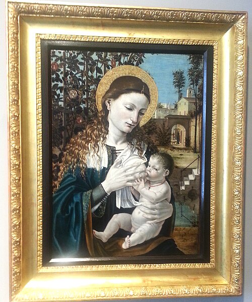 Madonna del Latte (Bergognone, Carrara), 1485, Ambrogio Borgognone