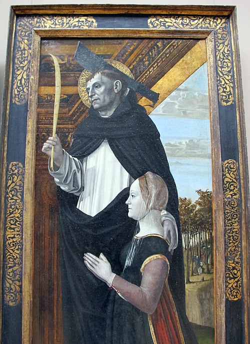 Saint Pierre martyr et une donatrice agenouillée, 1500, Ambrogio Borgognone