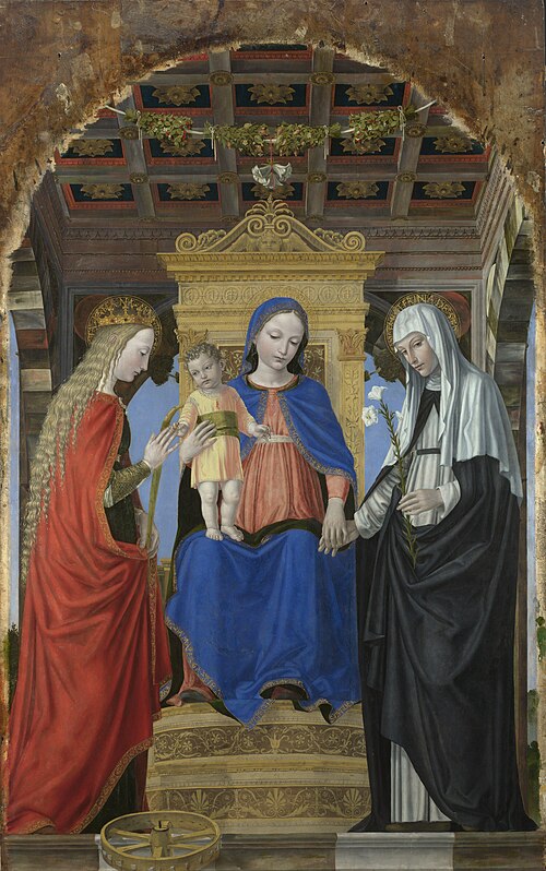 The Virgin and Child with Saints, 1490, Ambrogio Borgognone