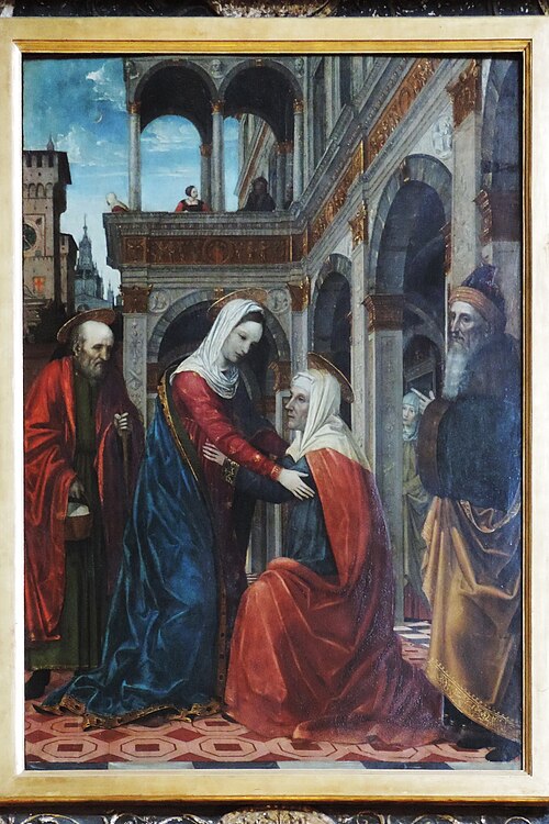 Visitazione, , Ambrogio Borgognone