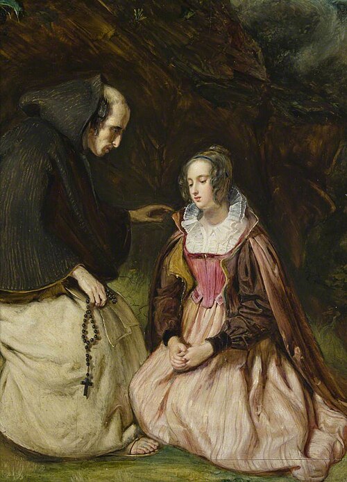 Catherine Glover and Father Clement, 1830, Thomas Duncan