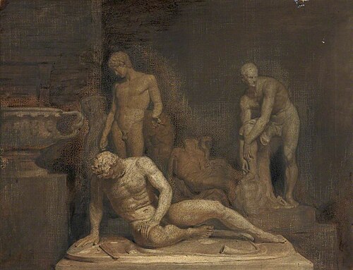 Sculpture (oil study in monochrome), , Thomas Duncan