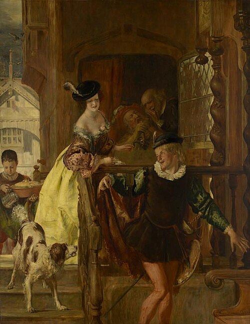 Anne Page Inviting Slender to Dinner, 1836, Thomas Duncan