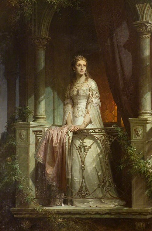 Juliet on the Balcony, 1875, Thomas Francis Dicksee