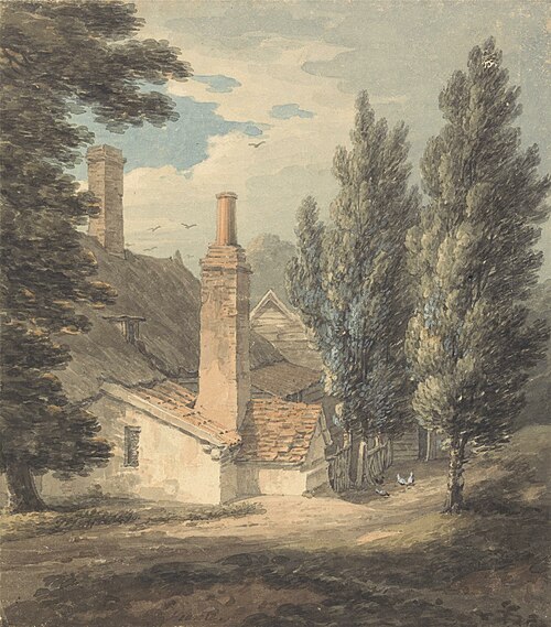 The Back of a Farm House, , Thomas Hearne