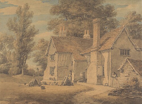 The Poor House, Hadley, Hertfordshire, 1802, Thomas Hearne