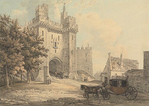 The Gateway of Lancaster Castle, 1778, Thomas Hearne