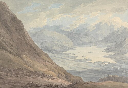 View from Skiddaw over Derwentwater, 1777, Thomas Hearne