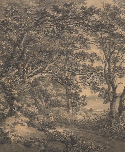 River Landscape with Figures, , Thomas Hearne