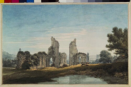 Glastonbury Abbey, 1795, Thomas Hearne
