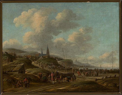 Coast in Scheveningen, 1689, Thomas Heeremans