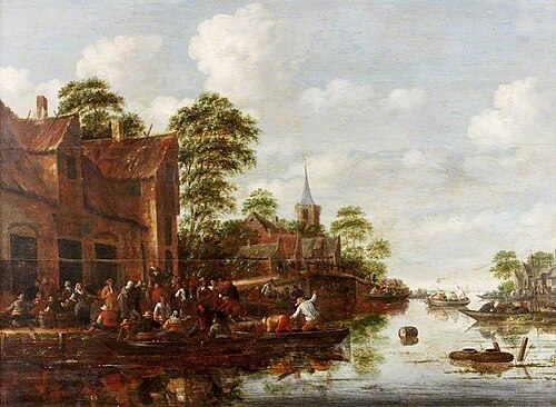 The Dutch Fair, Villagers Snatching at a Goose, 1664, Thomas Heeremans