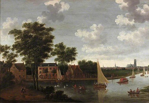 Dutch Canal Scene, , Thomas Heeremans