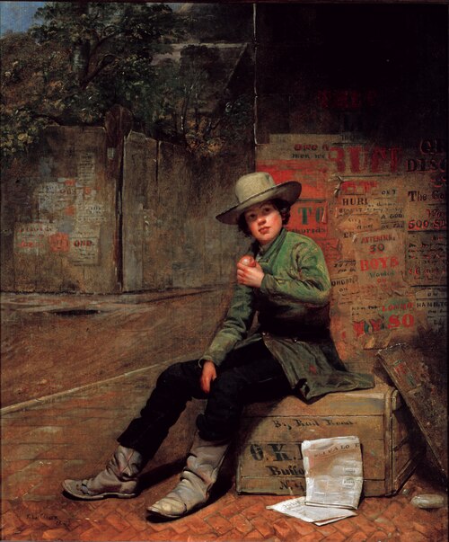 Buffalo Newsboy, 1853, Thomas Le Clear