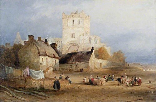 Jedburgh Abbey, 1835, Thomas Miles Richardson, Sr.