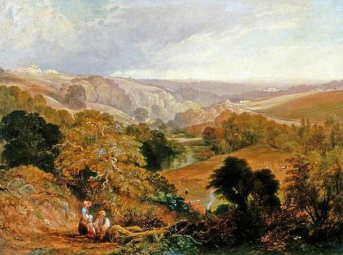 Evening View on Heaton Dene from an Eminence near Mable's Mill, 1831, Thomas Miles Richardson, Sr.