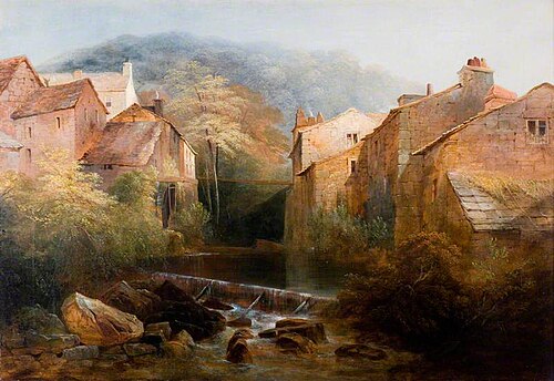 The Old Mill, Ambleside, Cumbria, 1822, Thomas Miles Richardson, Sr.