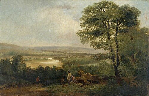 Landscape: View in Northumberland, , Thomas Miles Richardson, Sr.