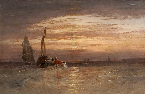 Off the Coast near Flamborough Head, 1840, Thomas Miles Richardson, Sr.