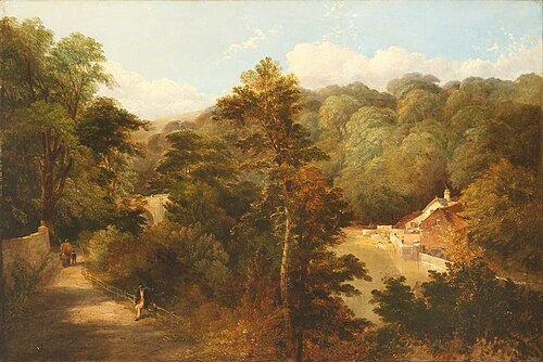 View of the Old Mill and Prebend's Bridge, Durham, 1826, Thomas Miles Richardson, Sr.